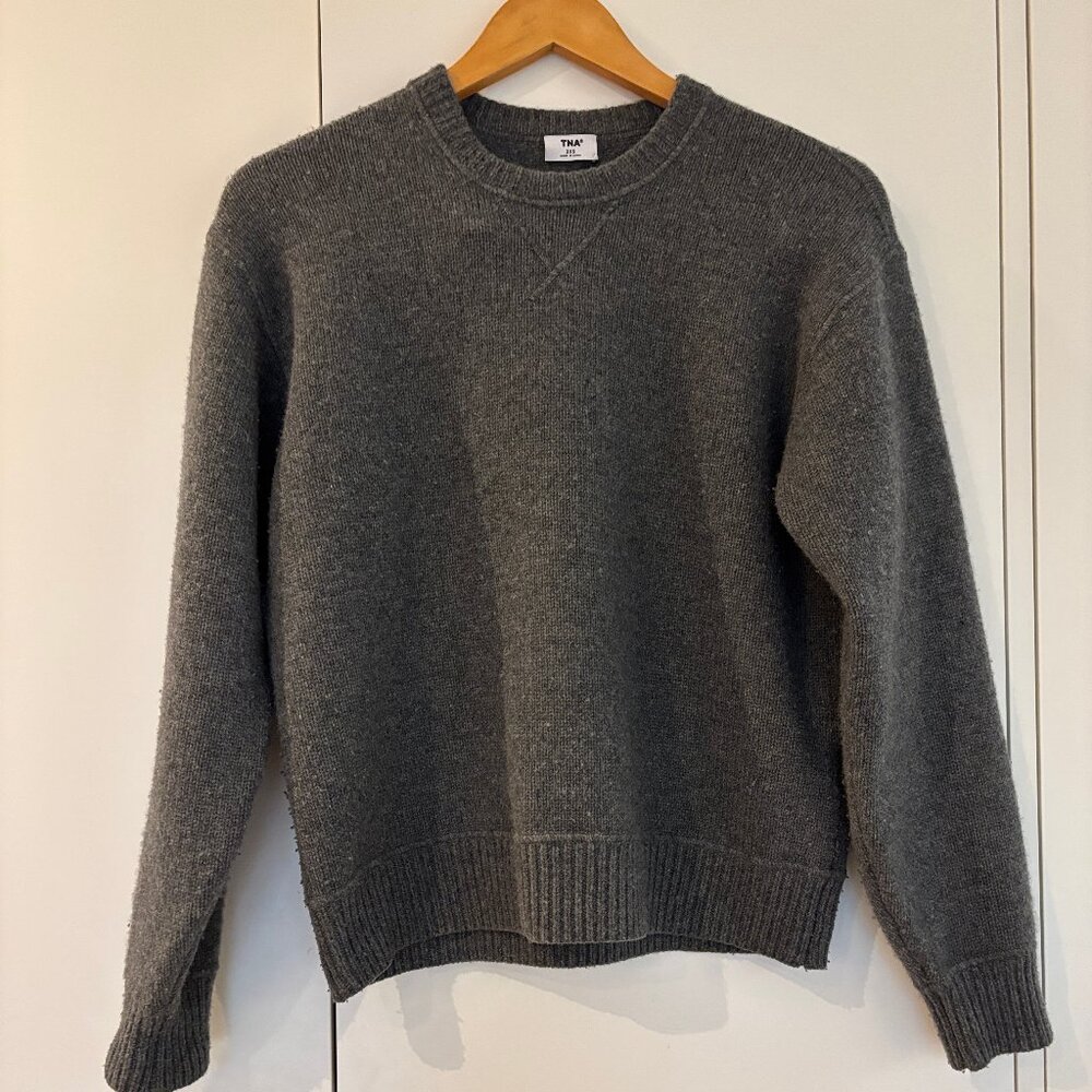 Aritzia TNA Finney Merino Wool Crewneck Sweater